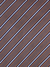 Cravatta marroncino 3 Pieghe MAVIS in seta jacquard